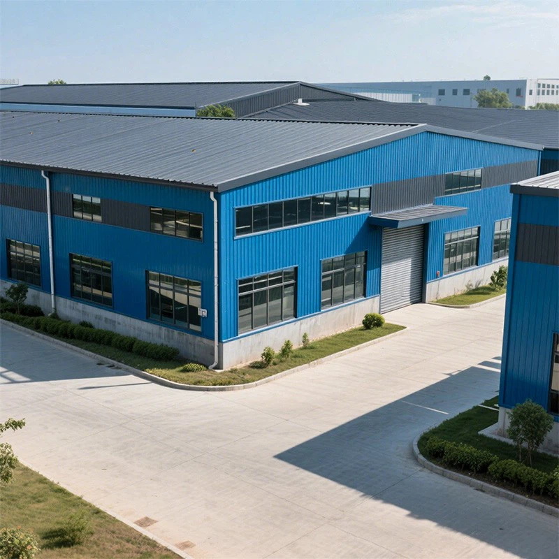 Custom Light Steel Structure Factory Building For Steel Workshop manufacturers