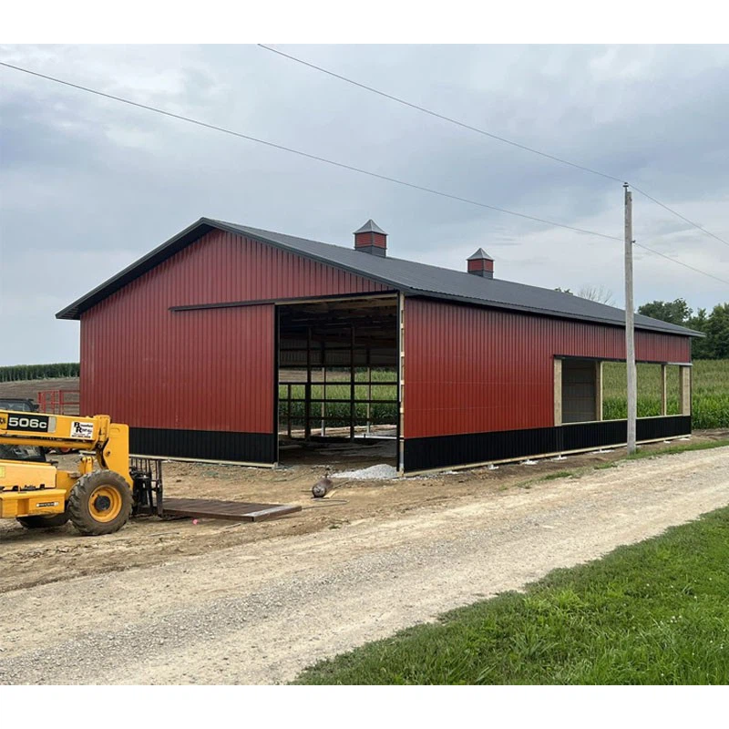 China Low Cost Steel Structure Dairy Cow Farm Shed suppliers